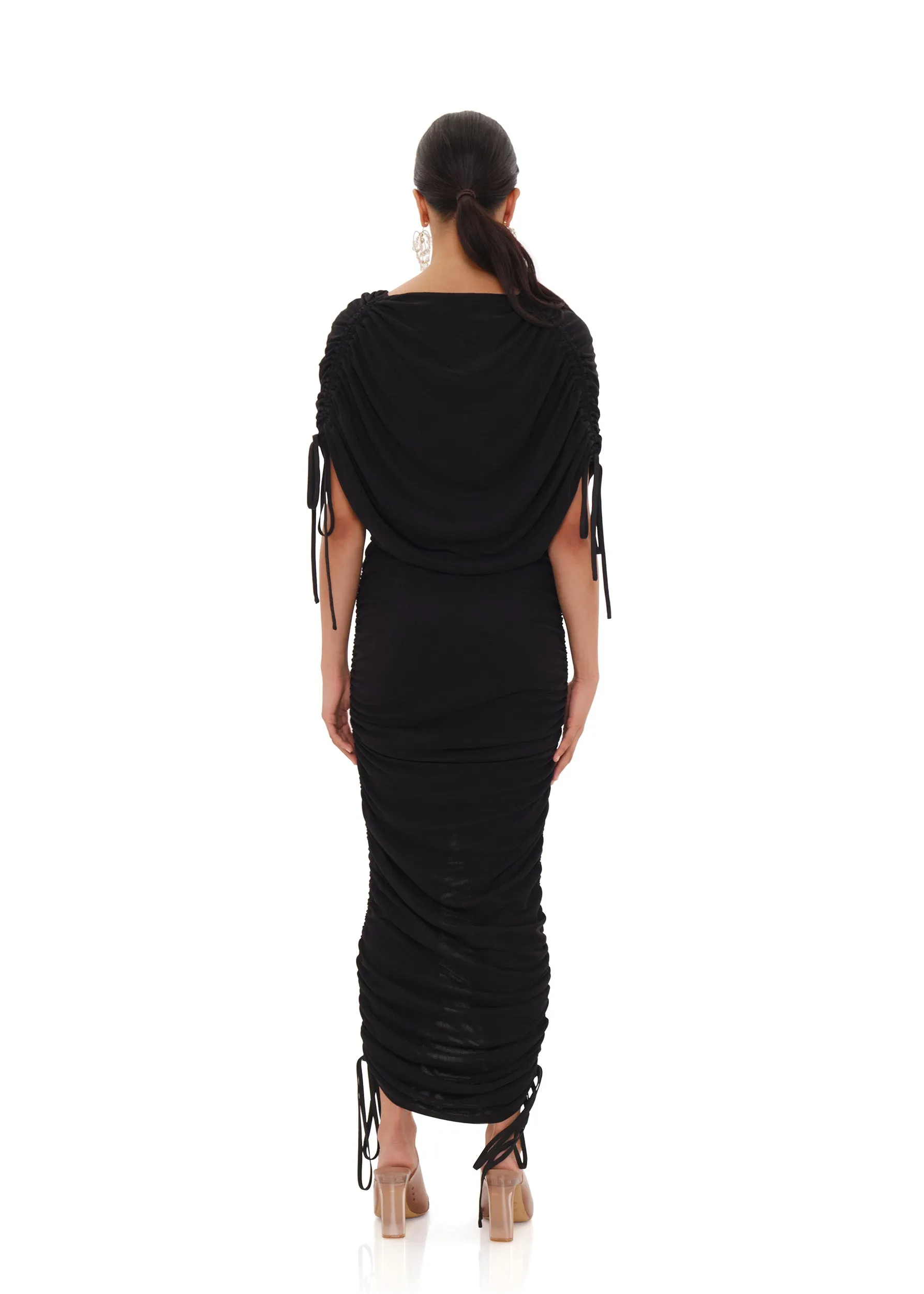 RATU MESH DRESS - BLACK