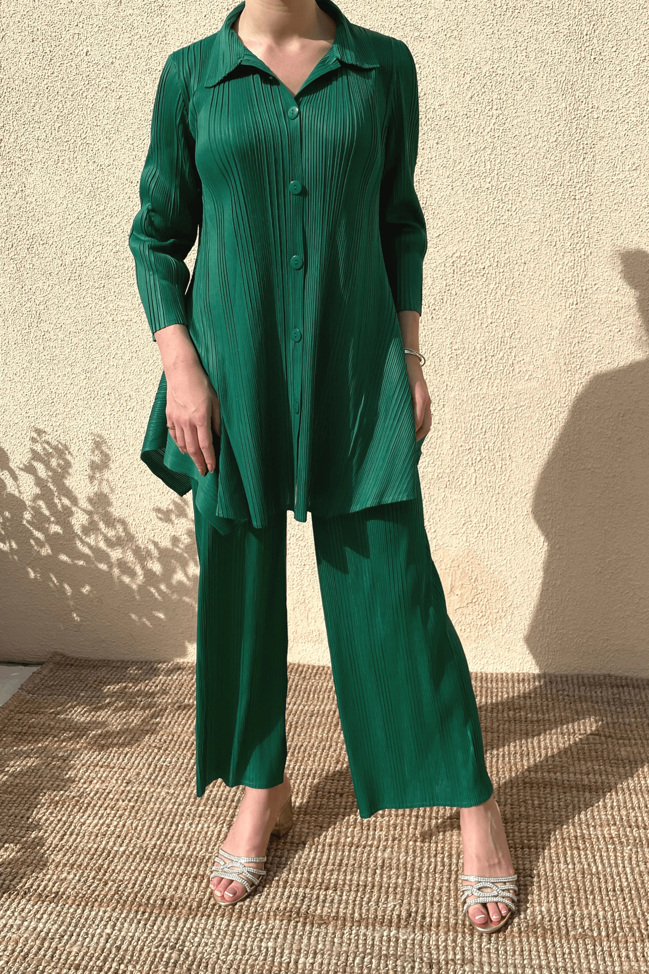 Riya Long Sleeve Shirt With Pants Set