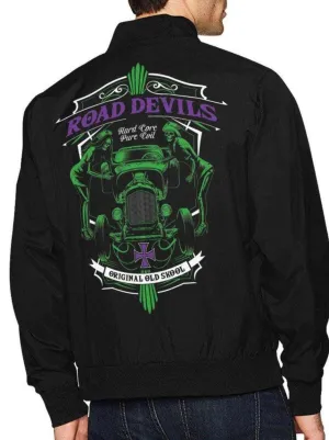 ROAD DEVILS Men's Hot Rod  Bomber Jacket