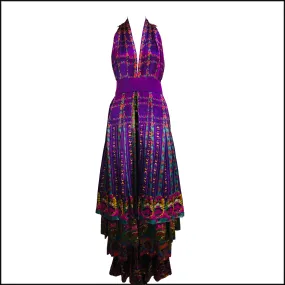 Roberto Capucci 70s Magnificent Couture Silk Layered Gown