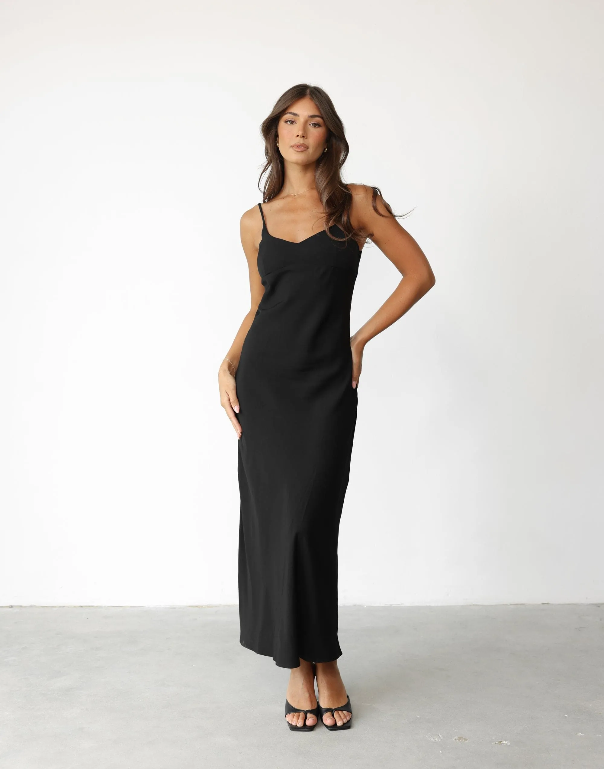 Rosalina Maxi Dress (Black)