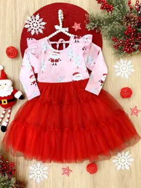 Santa Snow Day Tutu Dress