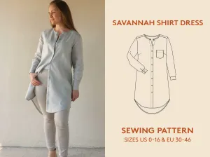 Savannah Shirt Dress - Sewing Pattern | Wardrobe By Me