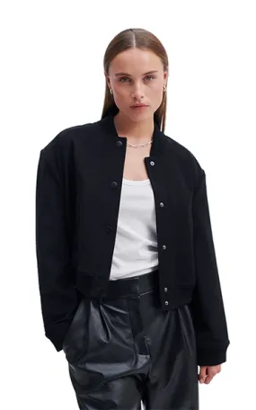 Second Female Black Bomber Jacket