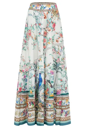 Shaped Seam Maxi Skirt