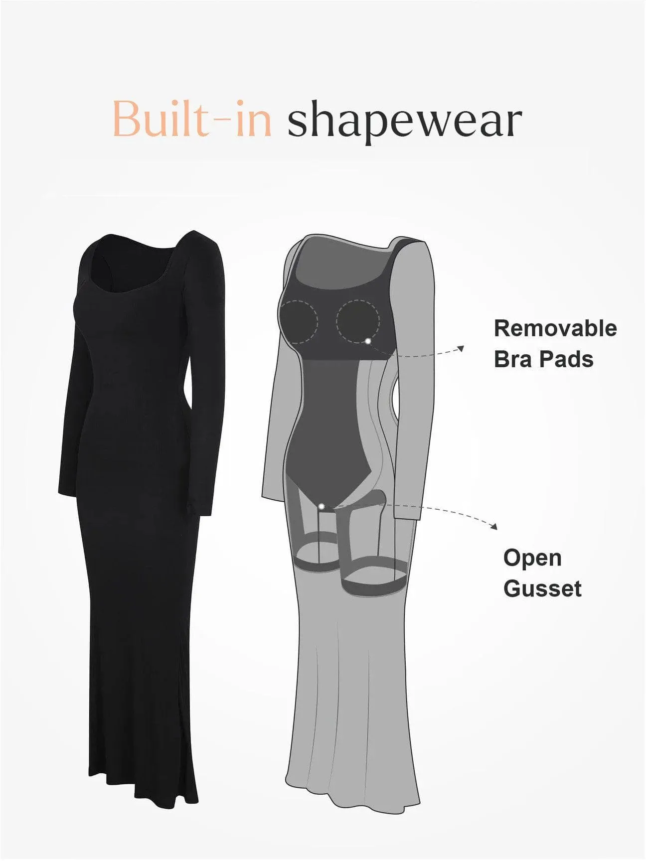 Shapewear Soft Modal Sculpting Dresses