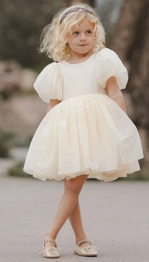 Sofia Toddler Girl DRESS | Ivory | Noralee