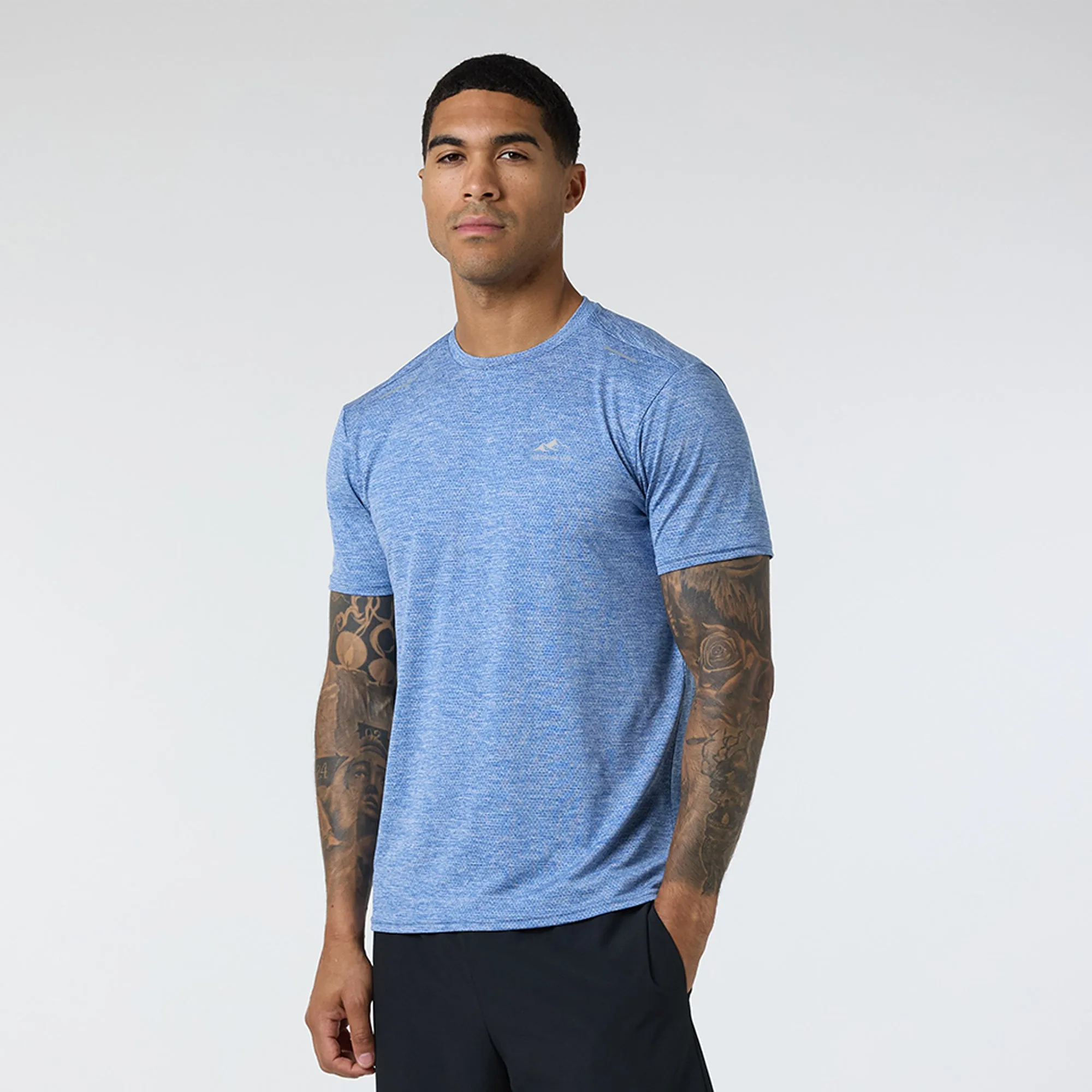 Space Dye Performance T-Shirt | Blue