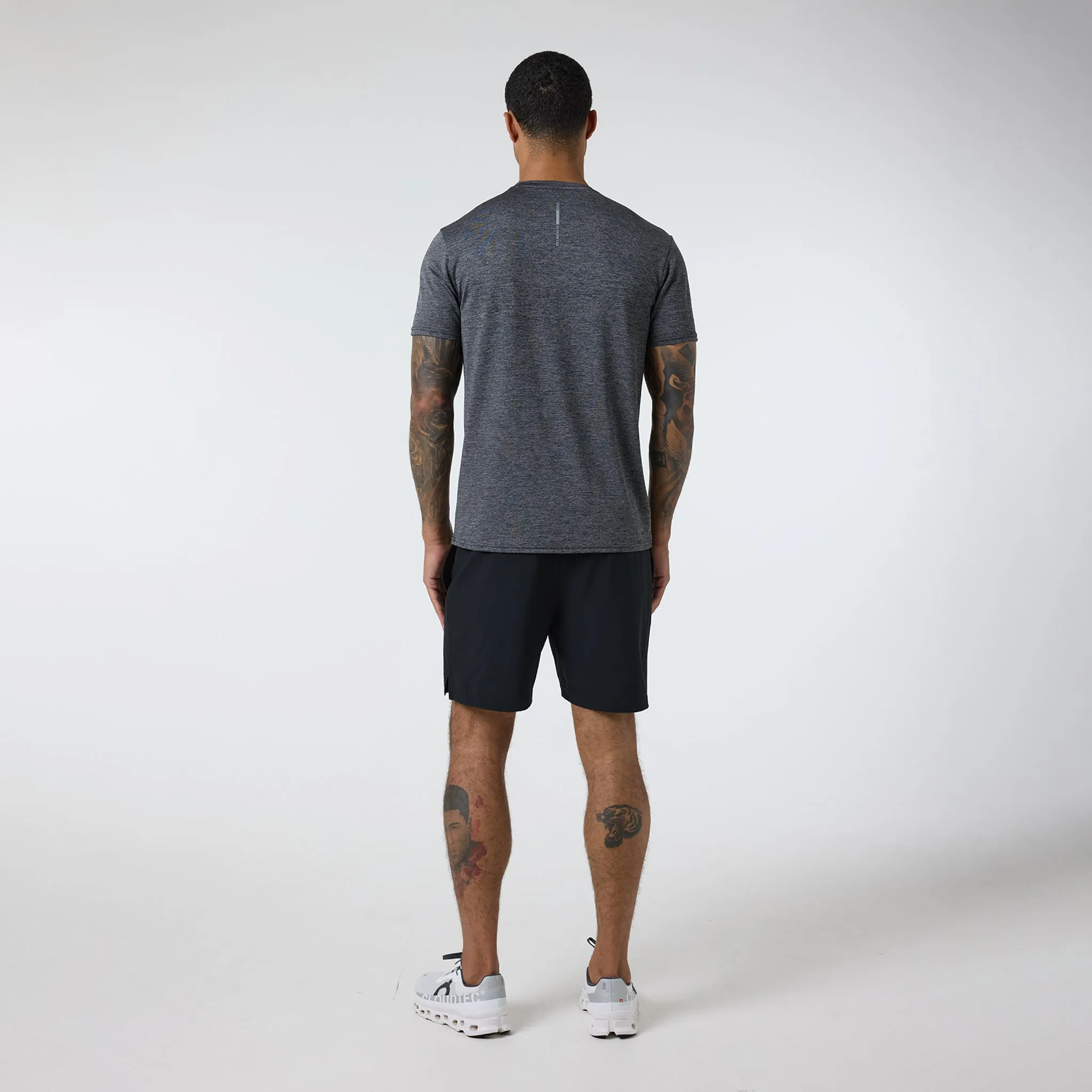 Space Dye Performance T-Shirt | Charcoal