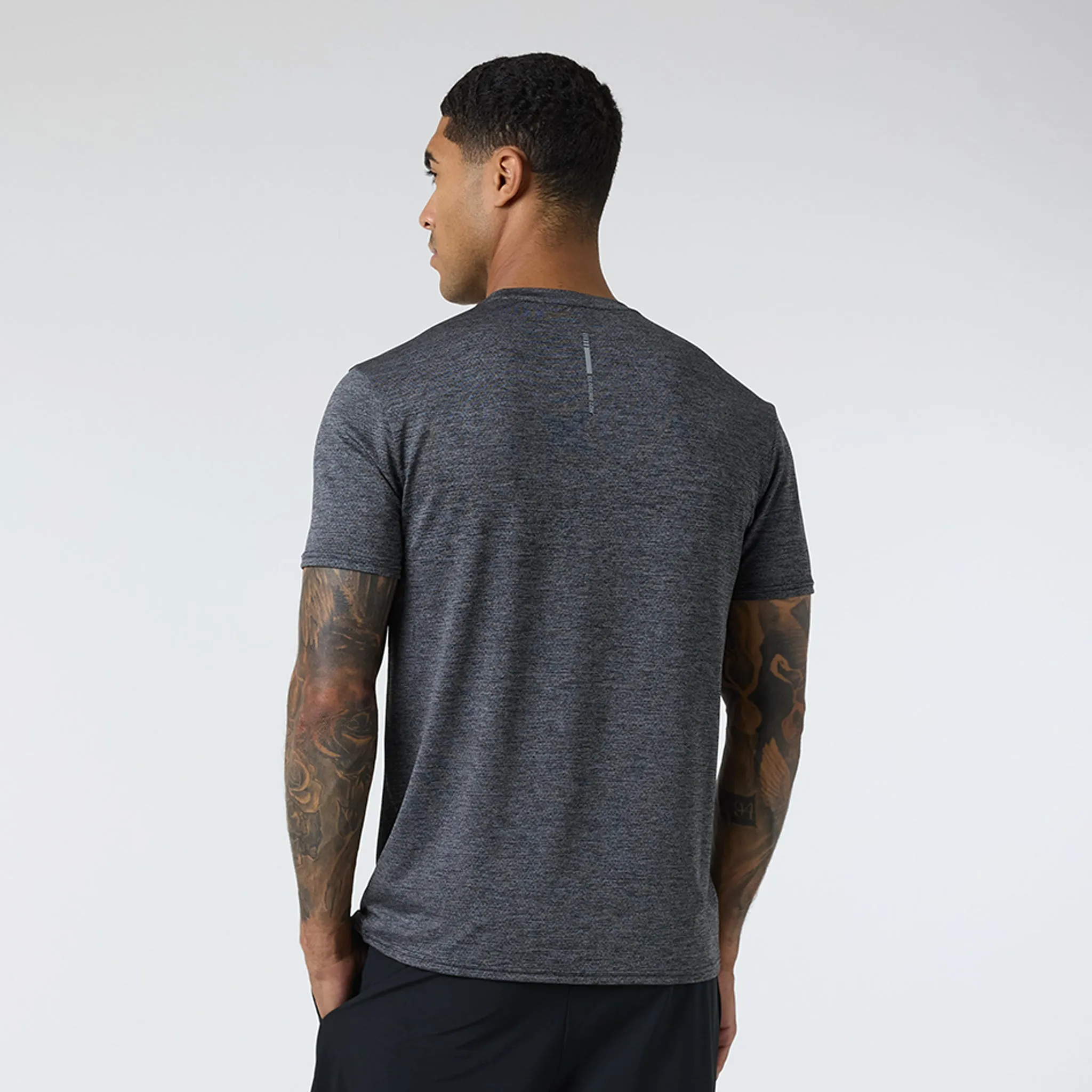 Space Dye Performance T-Shirt | Charcoal