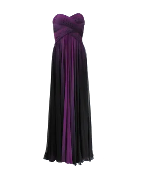 Strapless Ombre Gown