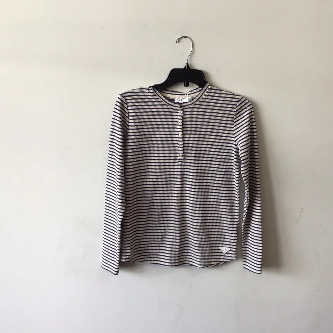 Striped Waffle Henley 5020