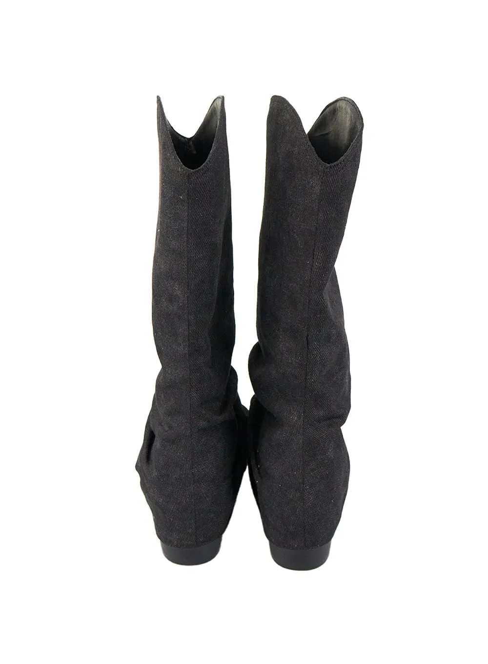 Suede Western Heel Boots CS403