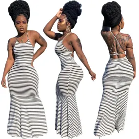 Summertime Striped Maxi Dress - Culture Heaven Special