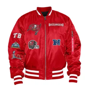 TAMPA BAY BUCCANEERS X ALPHA X NEW ERA MA-1 BOMBER JACKET