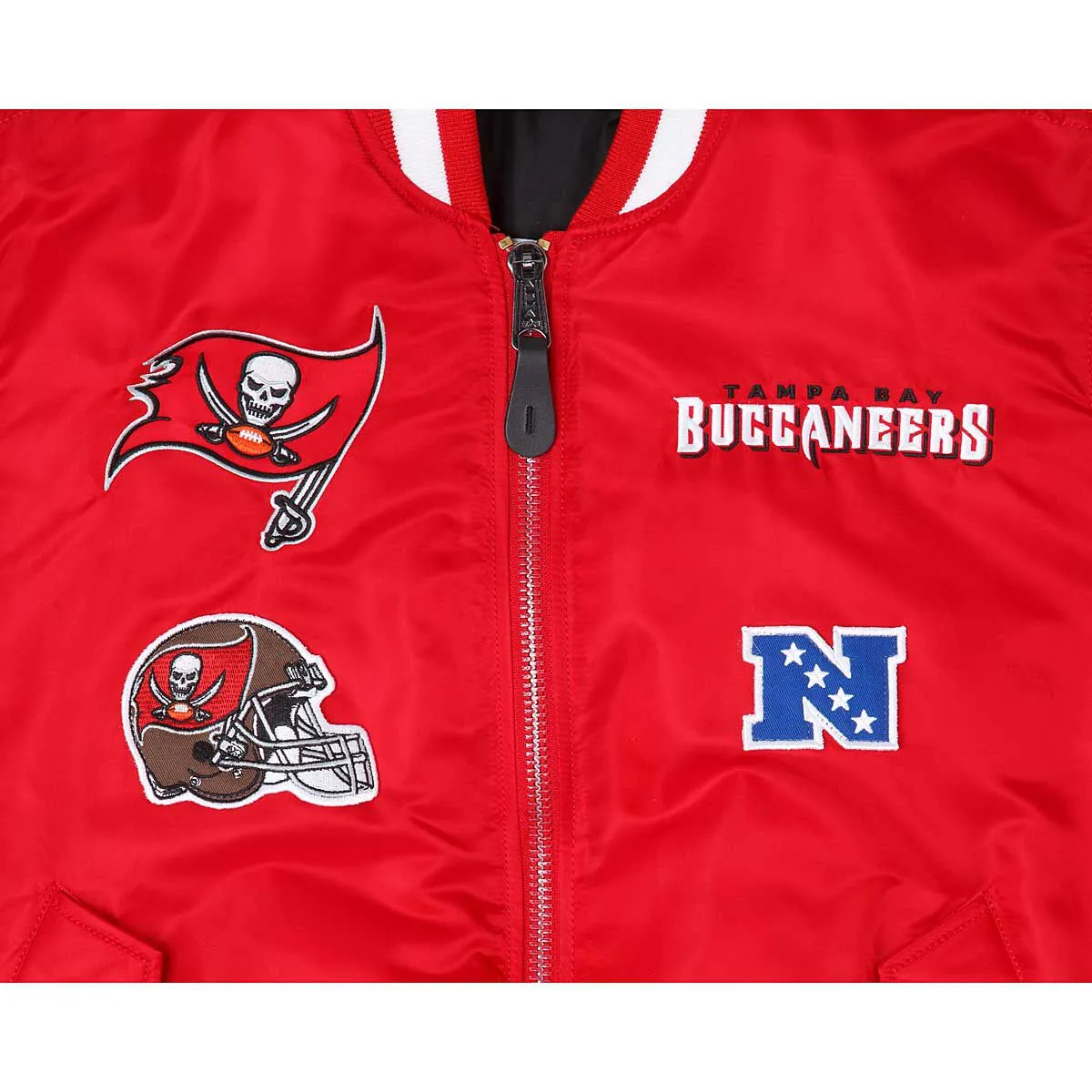 TAMPA BAY BUCCANEERS X ALPHA X NEW ERA MA-1 BOMBER JACKET