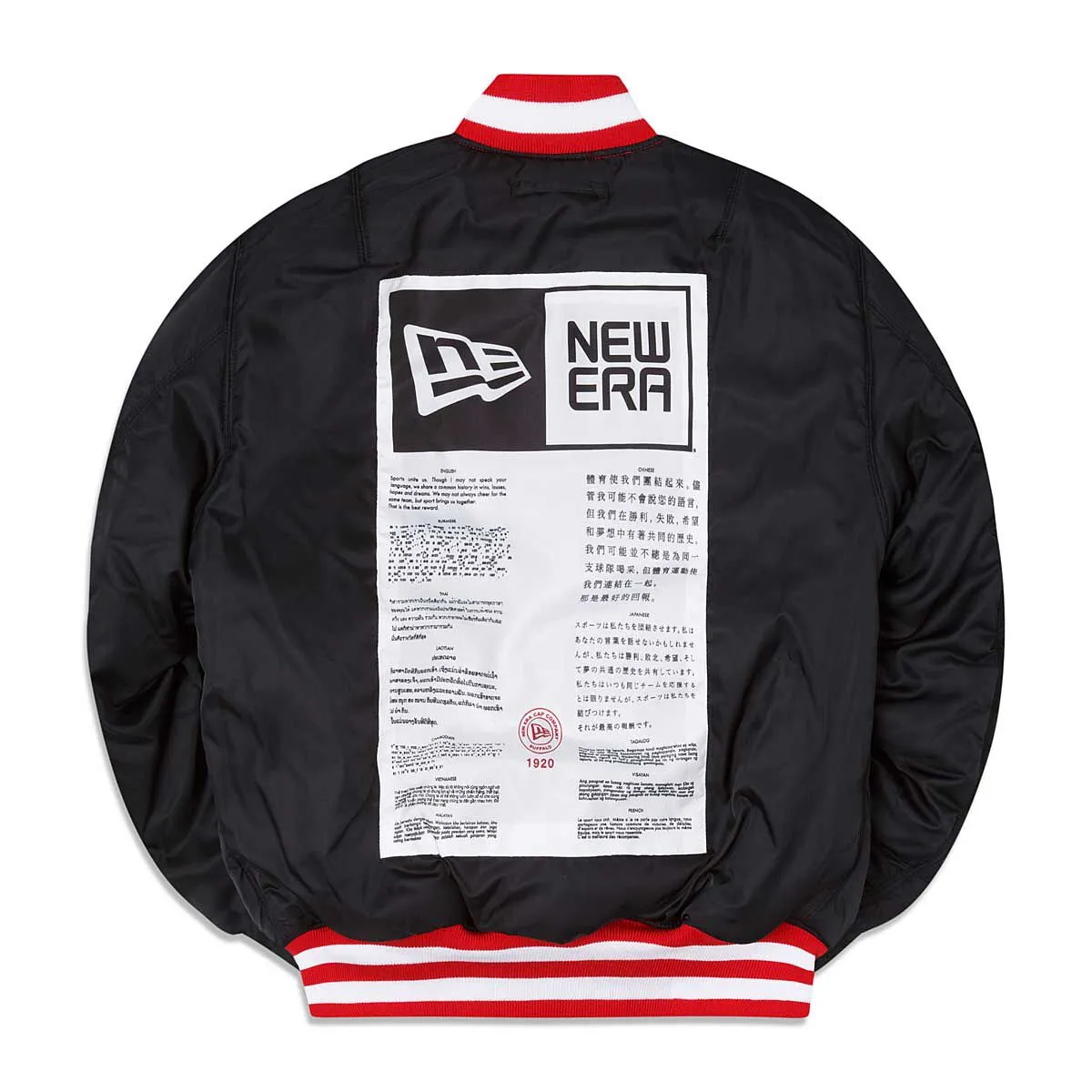 TAMPA BAY BUCCANEERS X ALPHA X NEW ERA MA-1 BOMBER JACKET