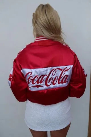 Team Coca Cola Bomber Jacket - Red & White