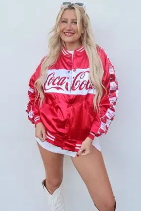 Team Coca Cola Bomber Jacket - Red & White