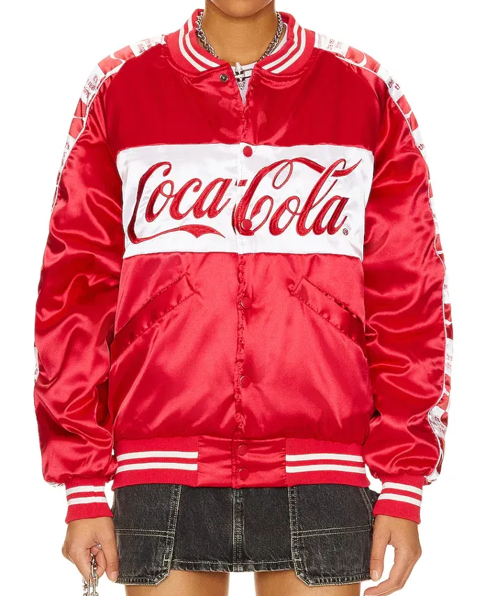 Team Coca Cola Bomber Jacket - Red & White