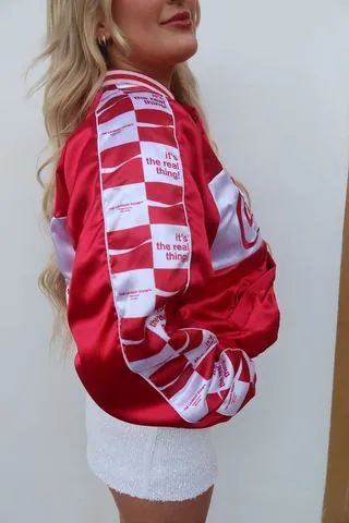 Team Coca Cola Bomber Jacket - Red & White