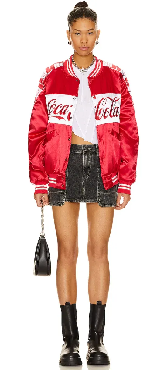 Team Coca Cola Bomber Jacket - Red & White