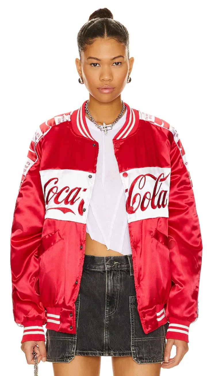 Team Coca Cola Bomber Jacket - Red & White