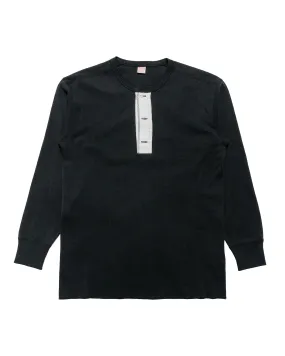 The Real McCoy's MC23111 Union Henley Undershirt L/S Black