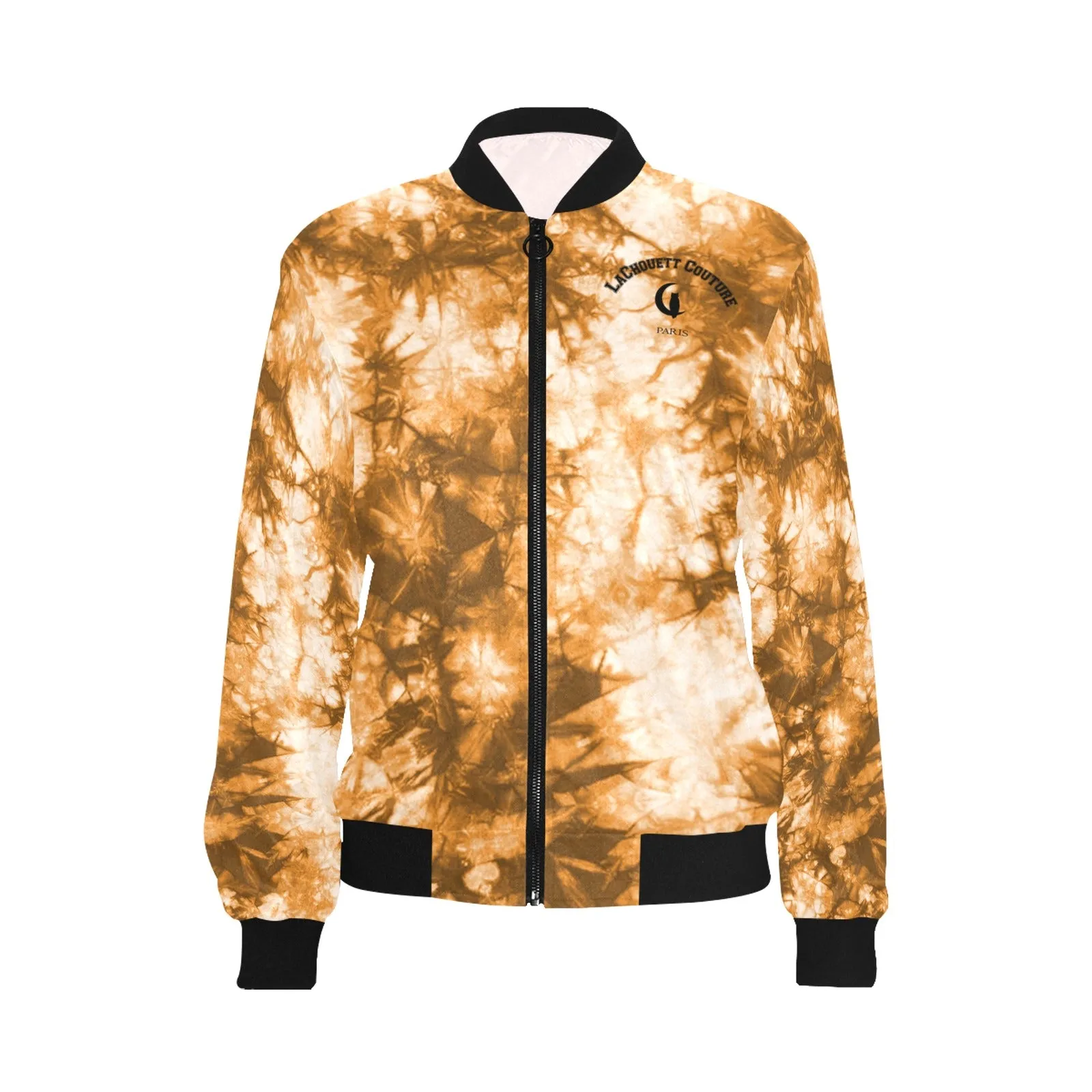 TIE DYE All Over Print Bomber Jacket for Women