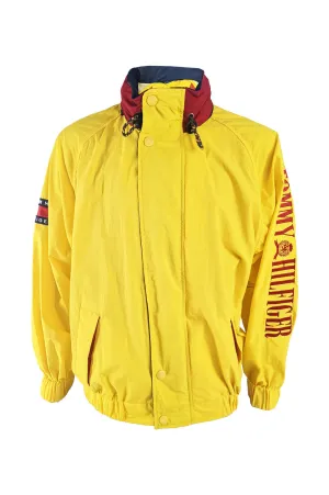 Tommy Hilfiger Vintage Mens Yellow Sailing Style Jacket, 1990s