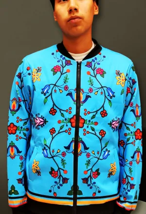 Turquoise bomber jacket