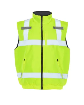 UHV1001 HiVis Full Zip Reversible Insulated Vest