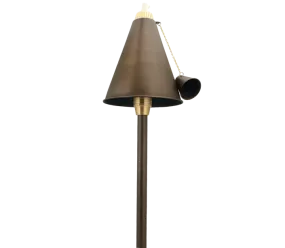 Unique Lighting Systems - Islander 12V Weathered Brass Torch and Down Light, No Lamp