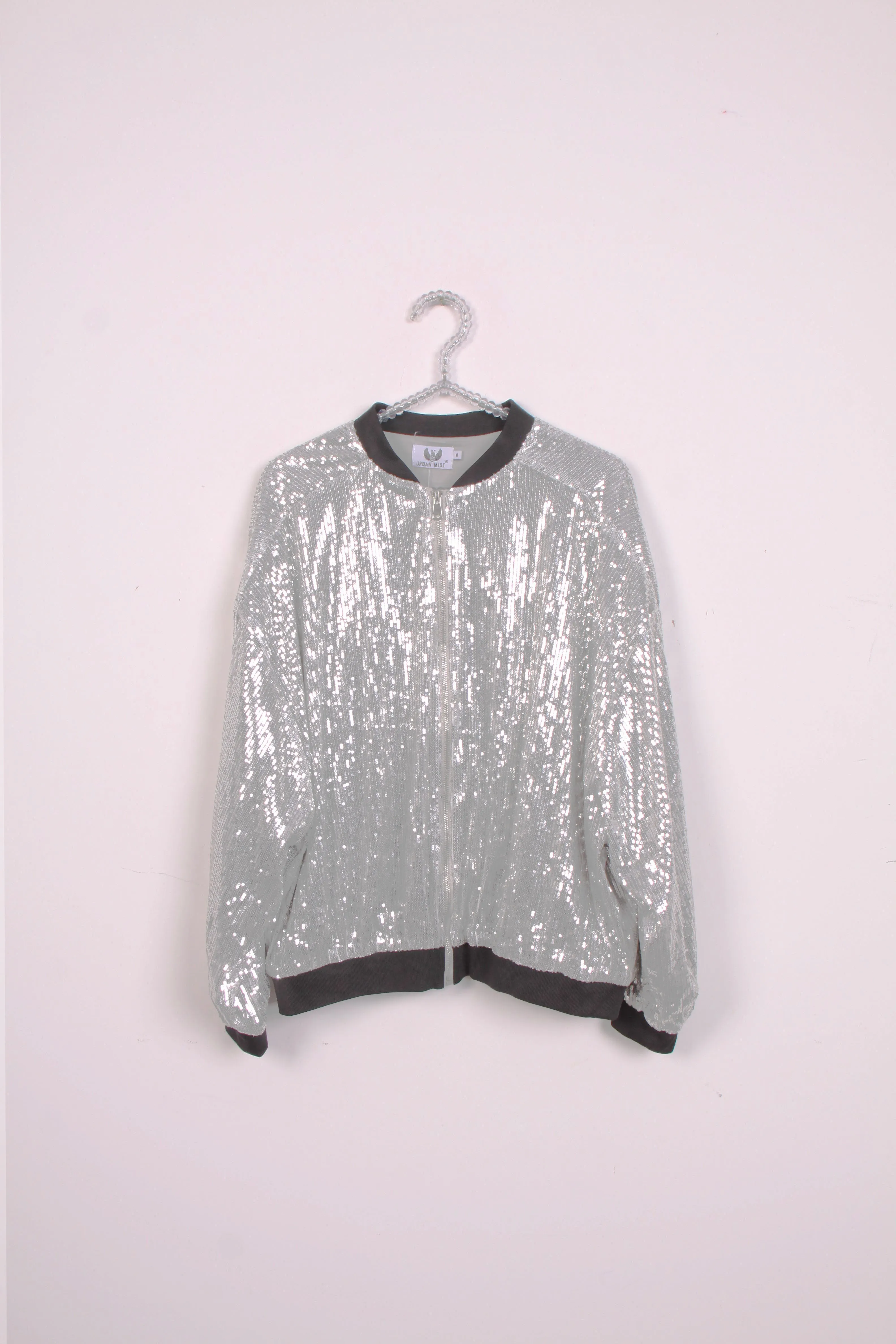 Urban Mist Sequin Metallic Edge to Edge Jacket