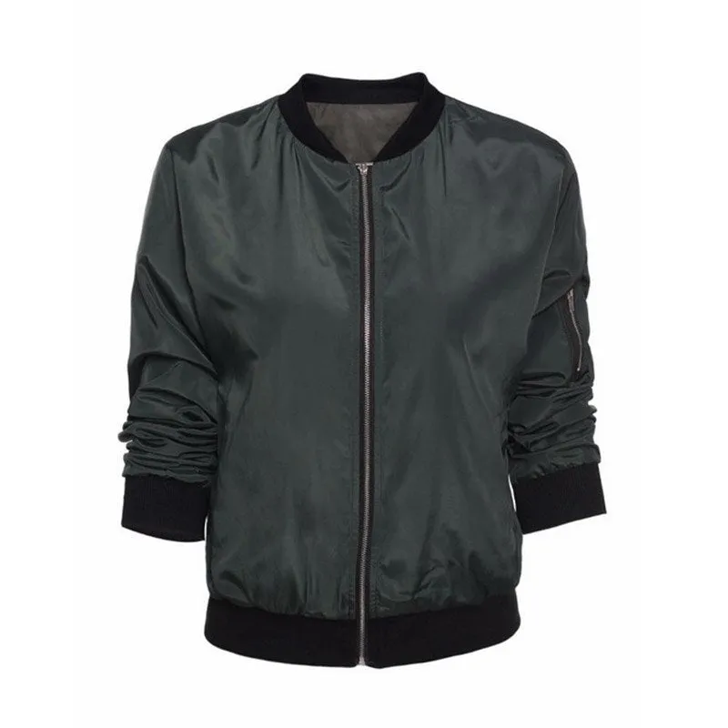 VenusFox Fashion Bomber Pilot Jacket