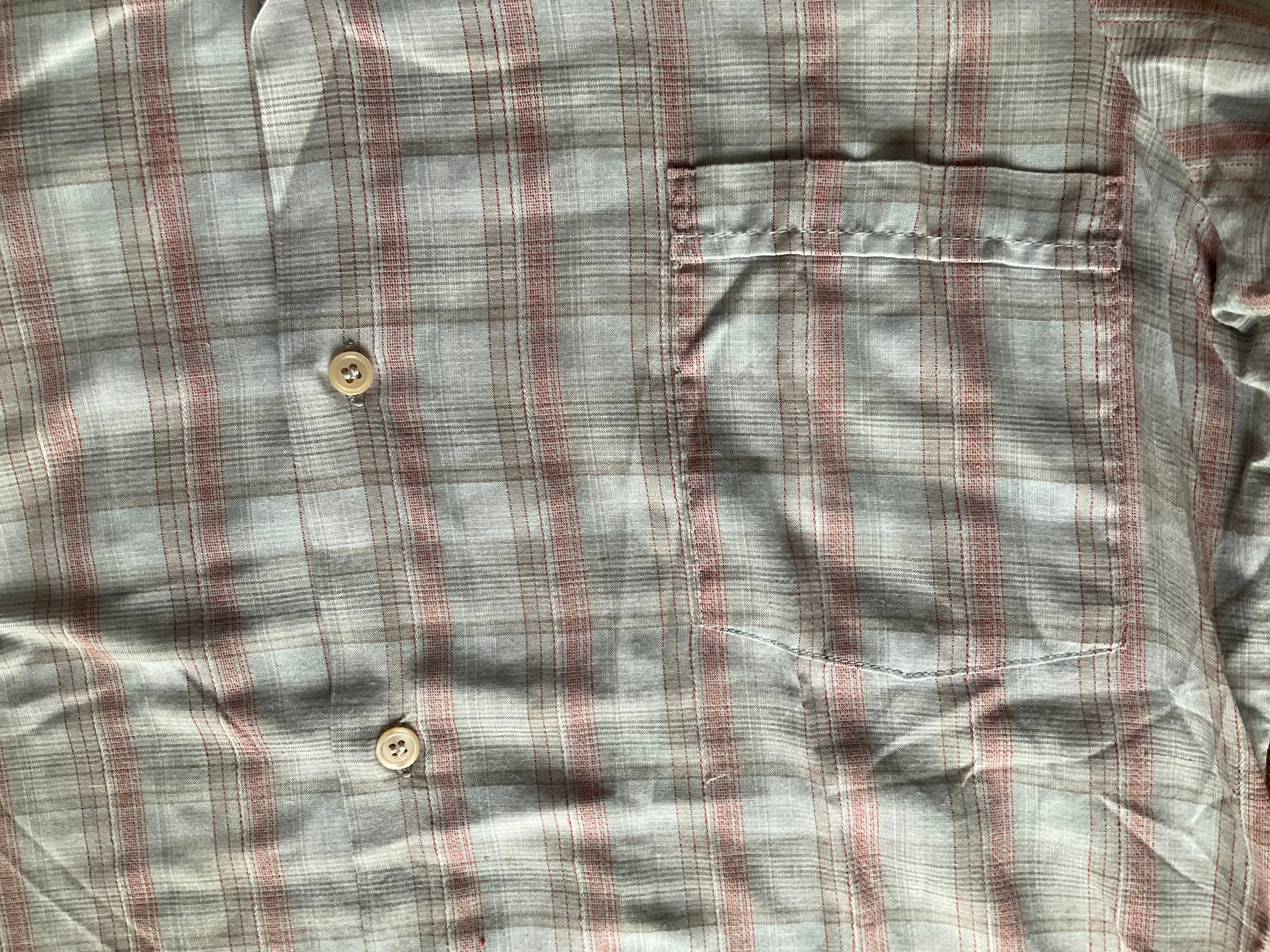 Vintage 1980s check short-sleeve shirt, Medium