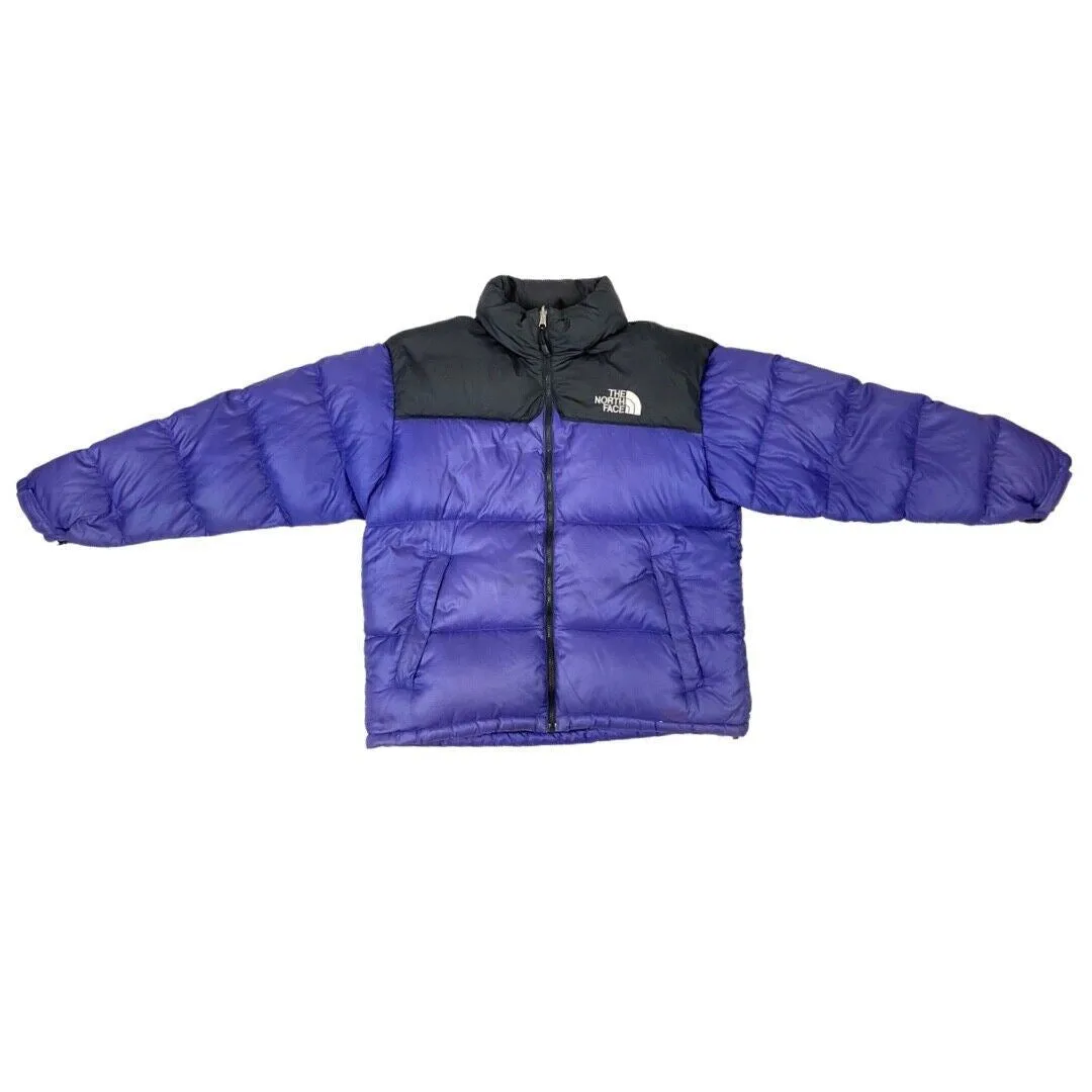 Vintage 90s Purple Black The North Face 700 Down Puffa Jacket L