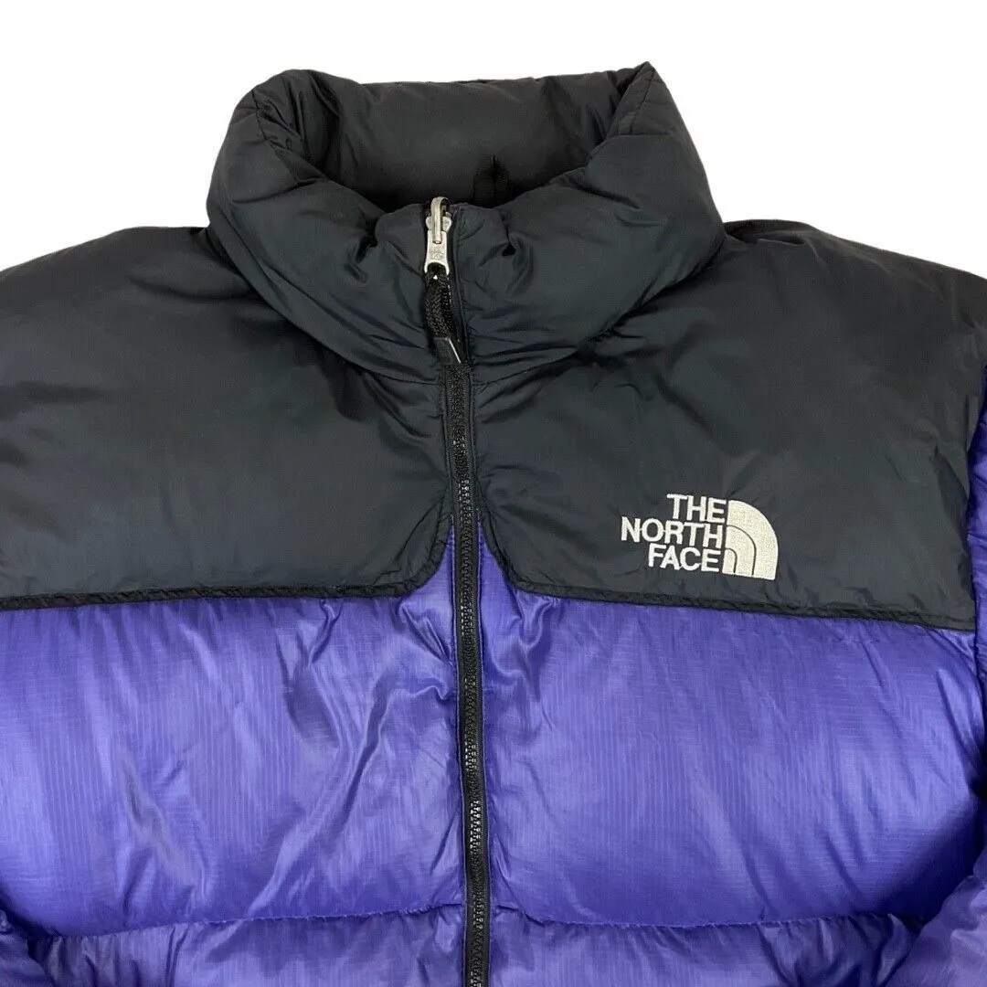 Vintage 90s Purple Black The North Face 700 Down Puffa Jacket L