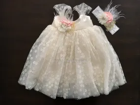 Vintage Cream Baptism Dress