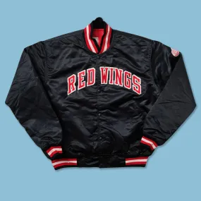 Vintage Starter Detroit Red Wings Satin Bomber Jacket XXL