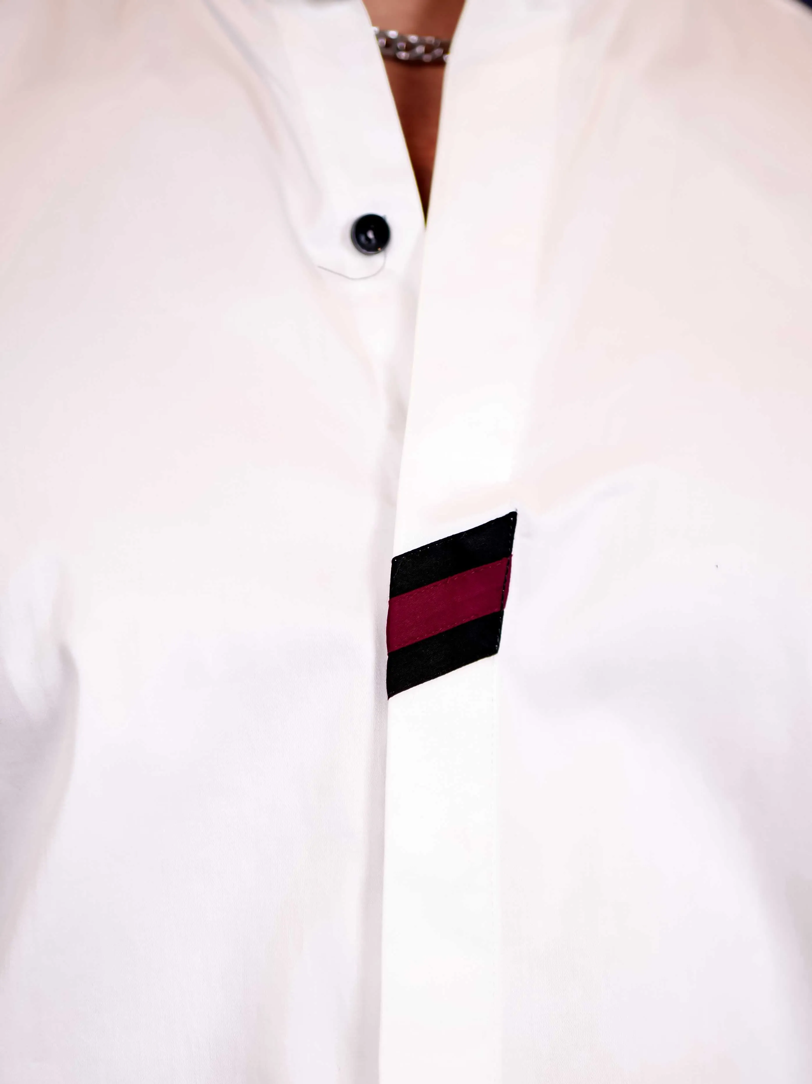 White Cut n sew Premium Cotton Shirt For Men