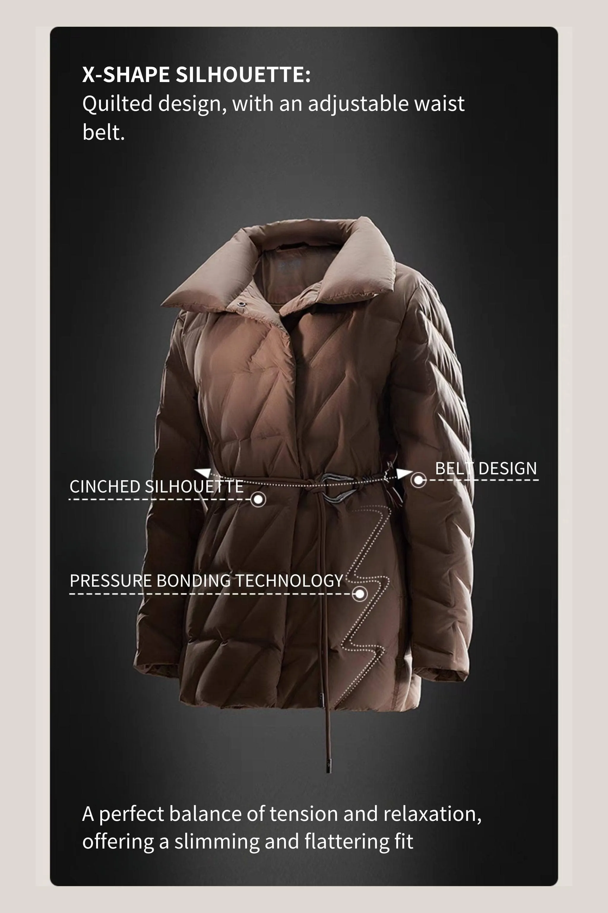 Women's Goose Down Coat 4142