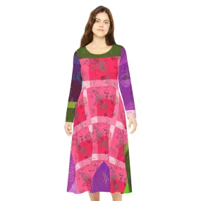 Women's Long Sleeve Dance Dress (AOP) TABITHA