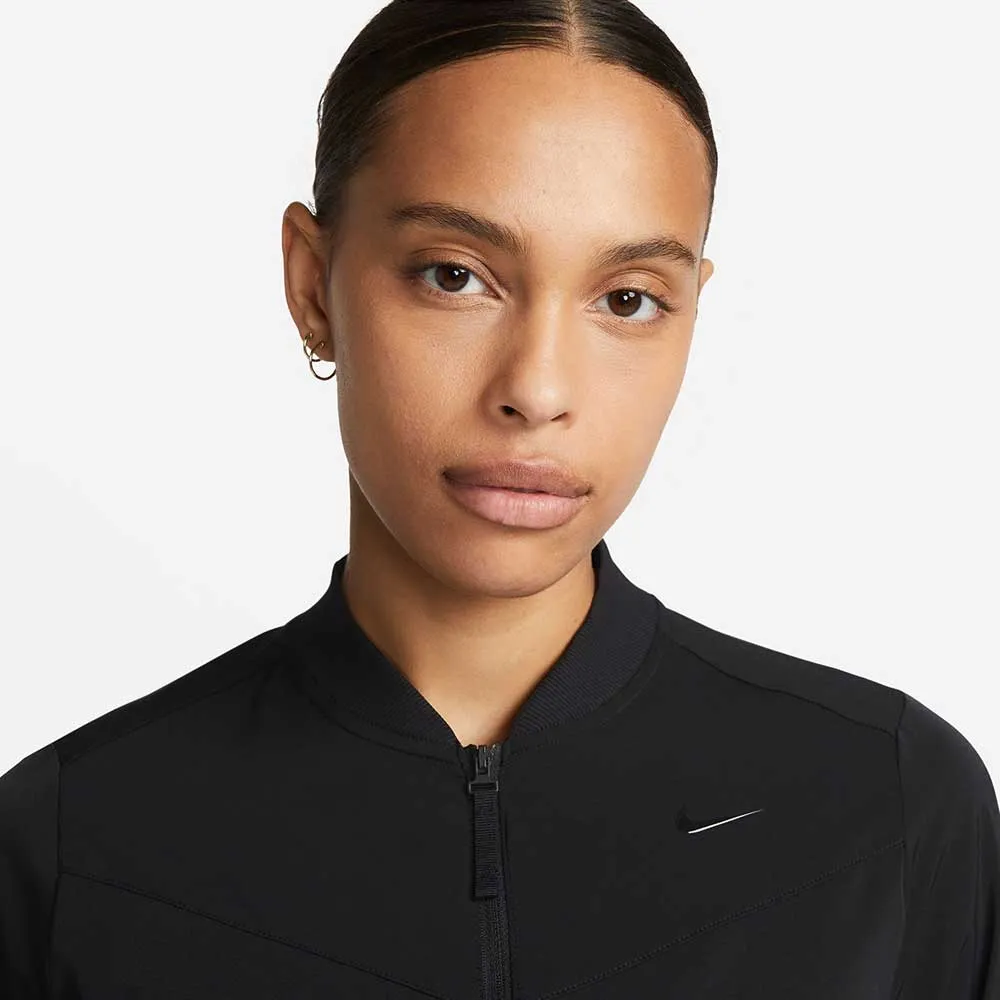 Women's Nike Dri-Fit Bliss Bomber Jacket - Black