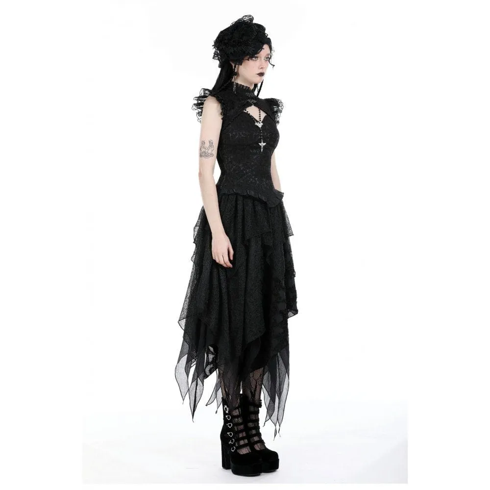 Women's Punk Irregular Layered Skirt