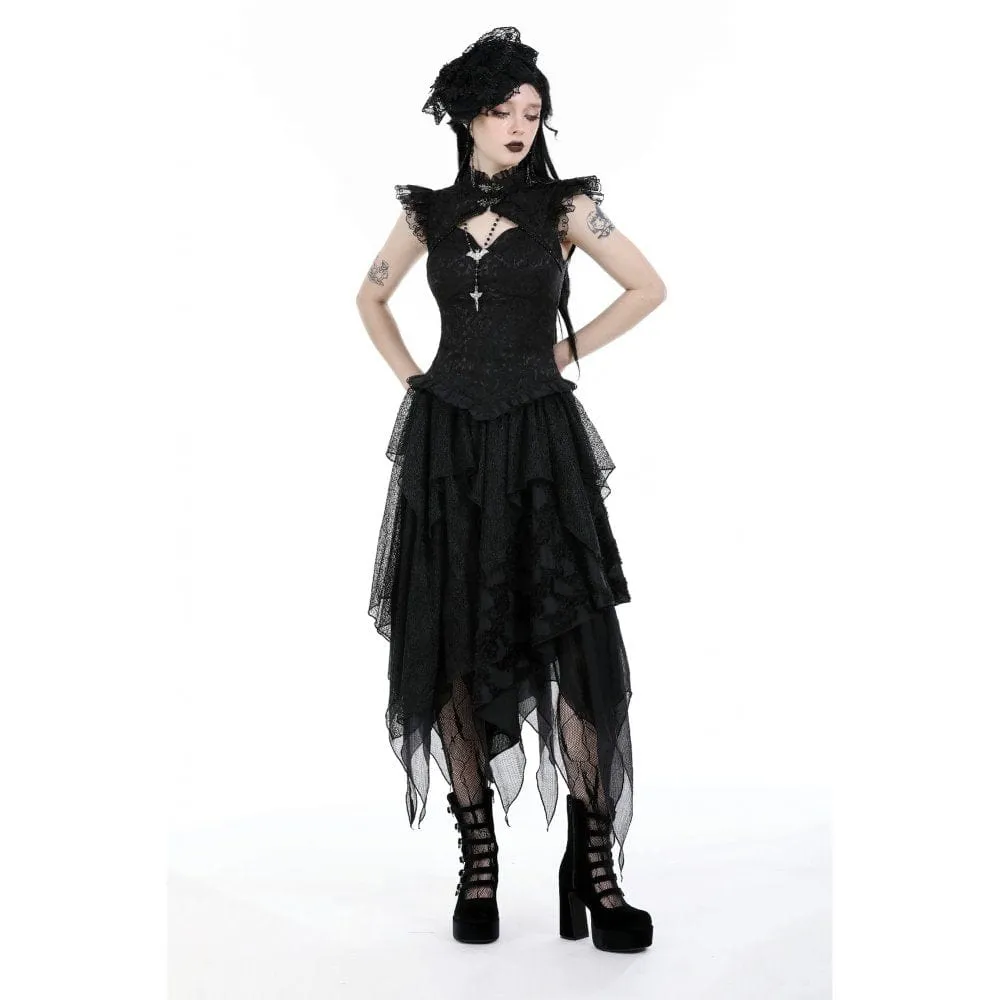 Women's Punk Irregular Layered Skirt