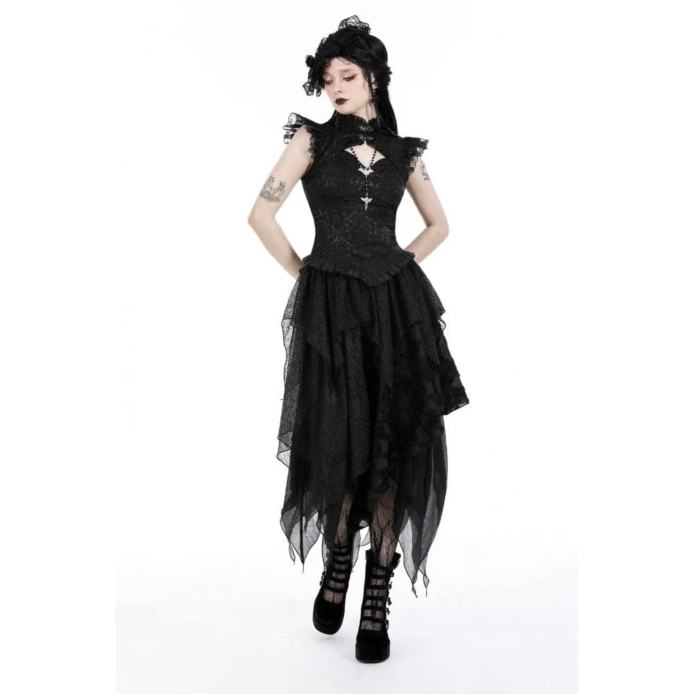 Women's Punk Irregular Layered Skirt