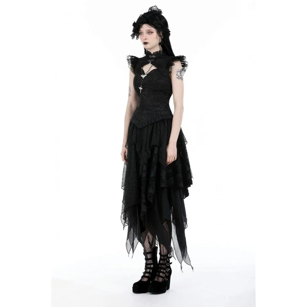 Women's Punk Irregular Layered Skirt