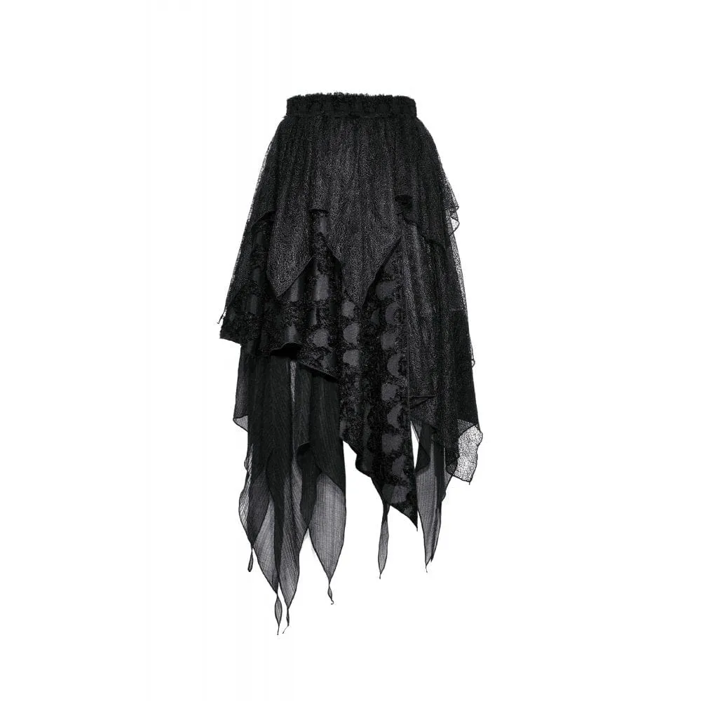 Women's Punk Irregular Layered Skirt