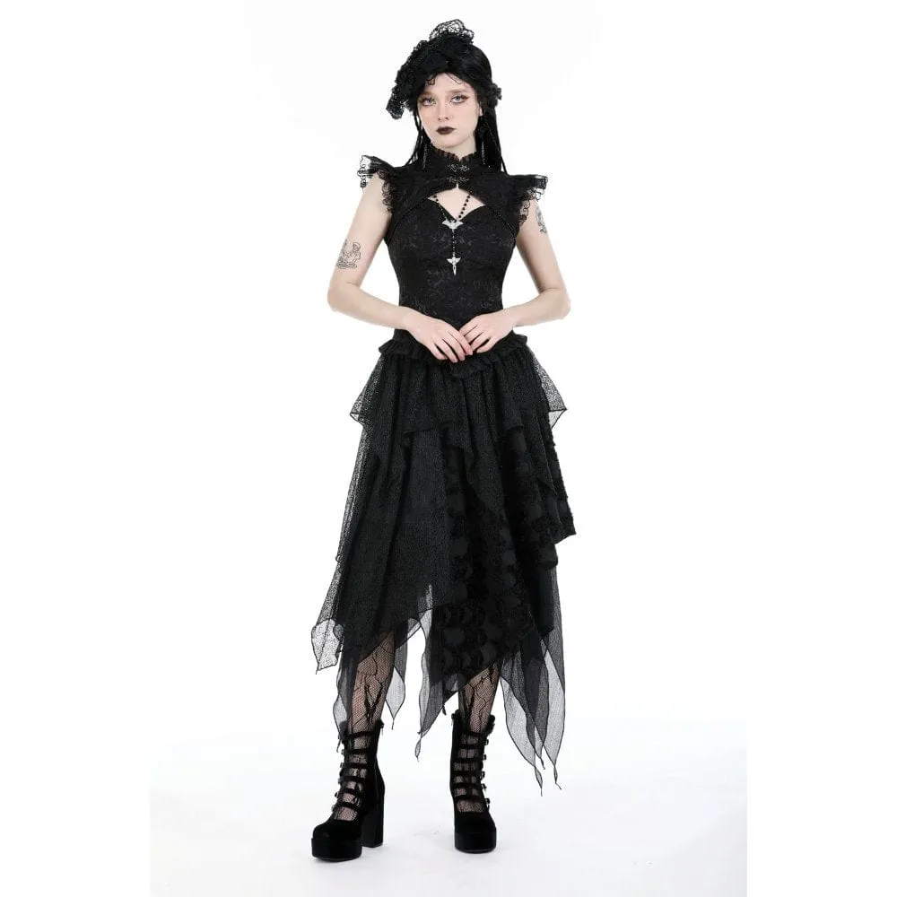 Women's Punk Irregular Layered Skirt